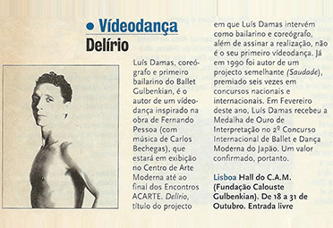 Videodança Delírio